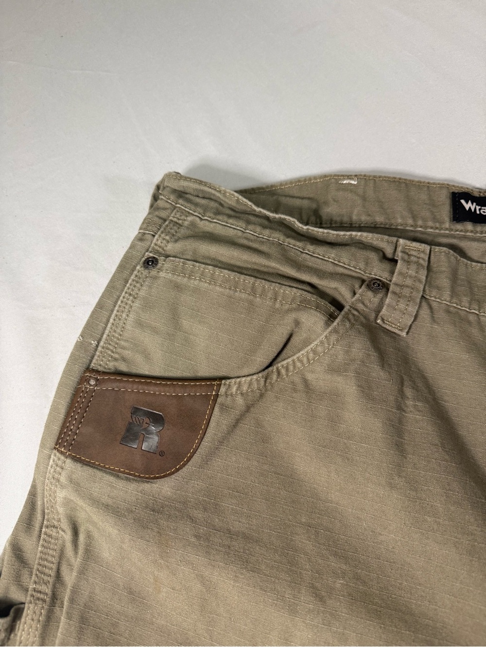 Wrangler Riggs Workwear Carpenter Pants 38x32 Ripstop Utility Work Tan - Picture 6 of 13